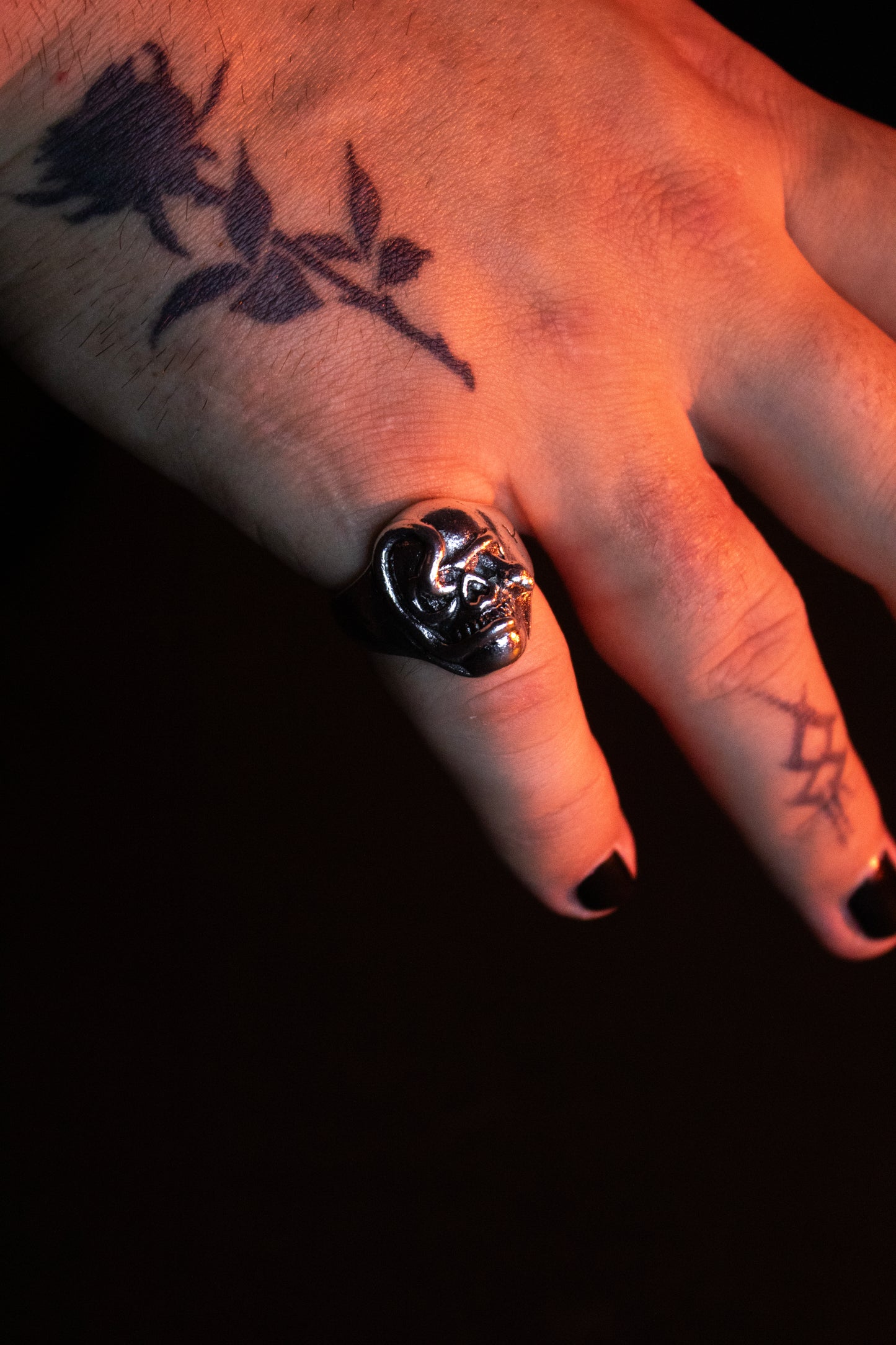 Snake Skull Ring